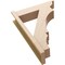 Ekena Millwork 8-in W x 30-in D x 42-in H Balboa Trad Rough Cedar Woodgrain TimberThane Outlooker, Primed Tan OUTUR080X30X42BOA04RCPR - alternate 2